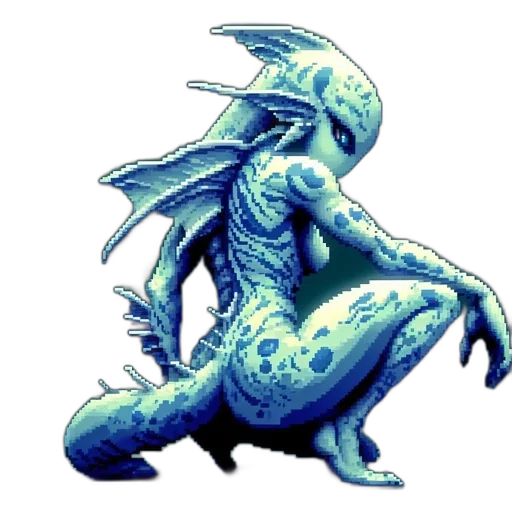 dragon, creature, animal, staff transparent PNG cut-out