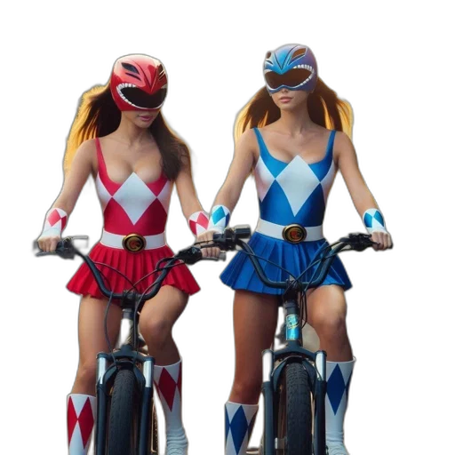 concept art, comic book art, 3d render, two transparent PNG cut-out
