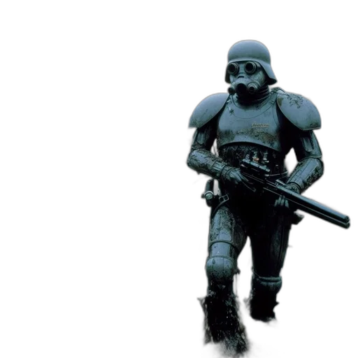 robot, weapon, creature, mask transparent PNG cut-out