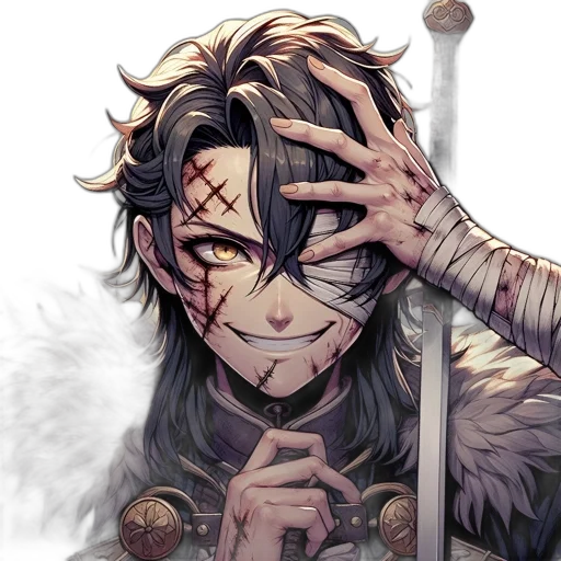 mask, face, sword, weapon transparent PNG cut-out