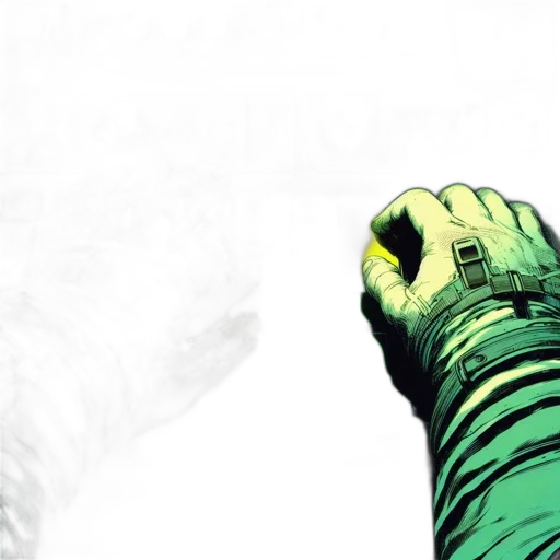 weapon, mask, robot, comic book art transparent PNG cut-out