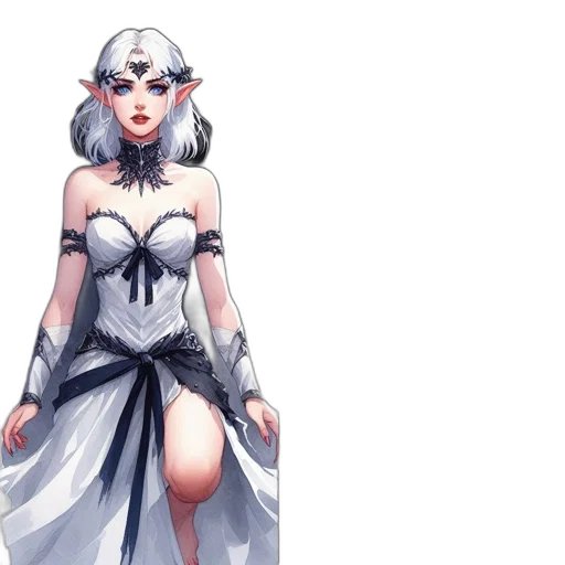 dress, concept art, fantasy art, pixel art transparent PNG cut-out
