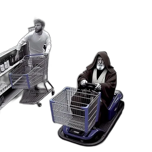 concept art, cyberpunk, 3d render, supermarket transparent PNG cut-out