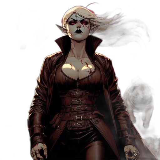 jacket, comic book art, concept art, cyberpunk transparent PNG cut-out