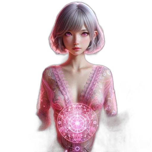dress, robot, jewelry, face transparent PNG cut-out