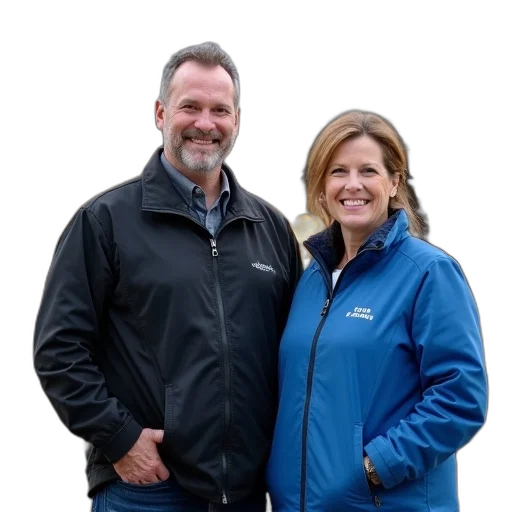 jacket, staff, man, woman transparent PNG cut-out