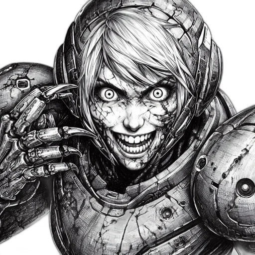 face, comic book art, concept art, fantasy art transparent PNG cut-out