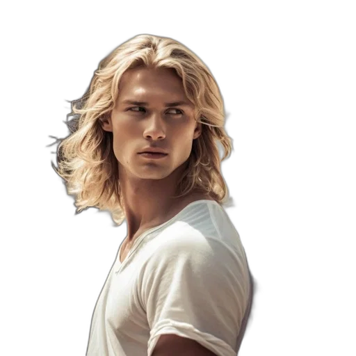hair, face, photorealistic, concept art transparent PNG cut-out
