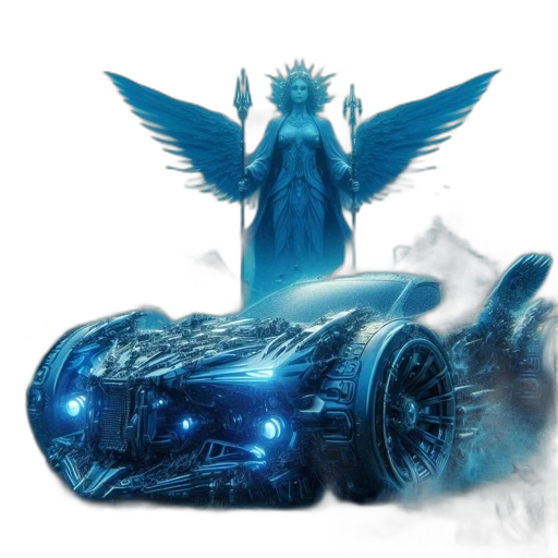 car, robot, concept art, fantasy art transparent PNG cut-out