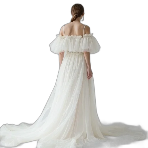 dress, jewelry, photorealistic, made transparent PNG cut-out