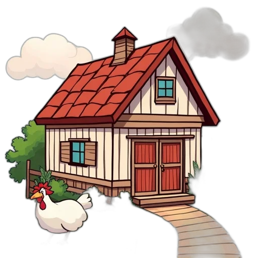 building, concept art, 3d render, pixel art transparent PNG cut-out