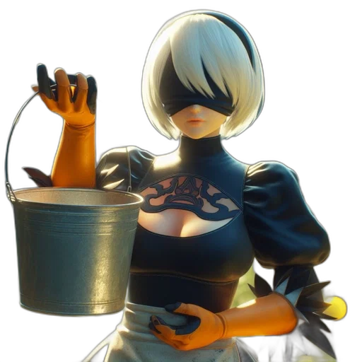 weapon, robot, mask, staff transparent PNG cut-out