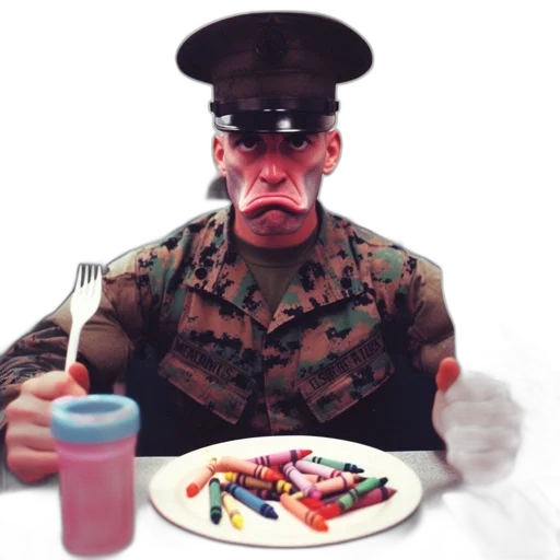 food, concept art, 3d render, man transparent PNG cut-out