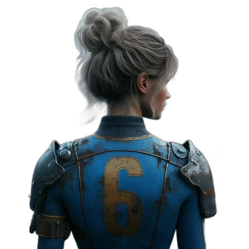 jacket, robot, face, concept art transparent PNG cut-out