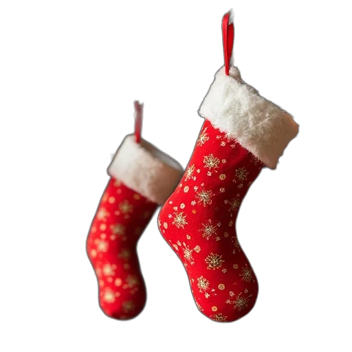 shoes, christmas, stocking, card transparent PNG cut-out