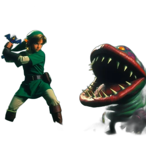 creature, concept art, 3d render, pixel art transparent PNG cut-out