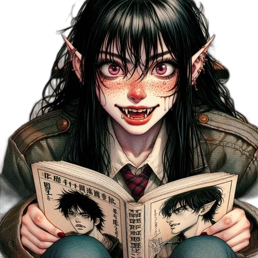 face, creature, mask, comic book art transparent PNG cut-out
