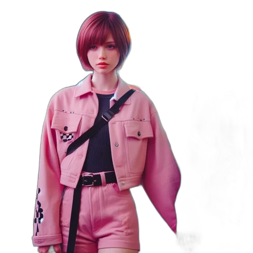 jacket, concept art, photorealistic, cyberpunk transparent PNG cut-out