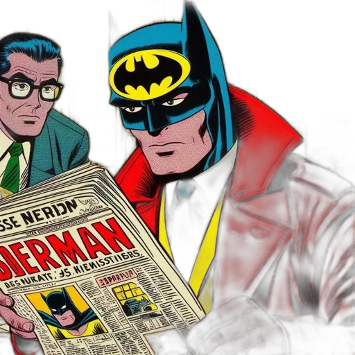 comic book art, concept art, vintage, comic transparent PNG cut-out