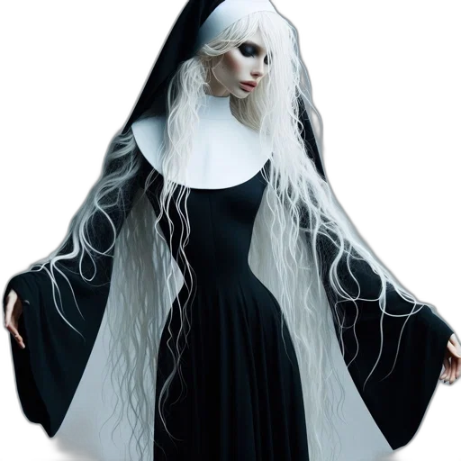 dress, mask, creature, concept art transparent PNG cut-out
