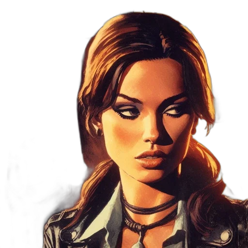 jacket, comic book art, concept art, photorealistic transparent PNG cut-out