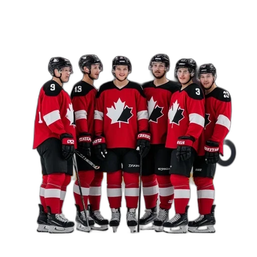 staff, hockey, team, wearing transparent PNG cut-out