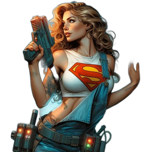 weapon, comic book art, concept art, fantasy art transparent PNG cut-out
