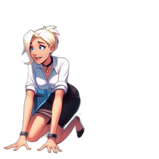 staff, dress, robot, concept art transparent PNG cut-out