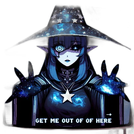 staff, hat, robot, concept art transparent PNG cut-out