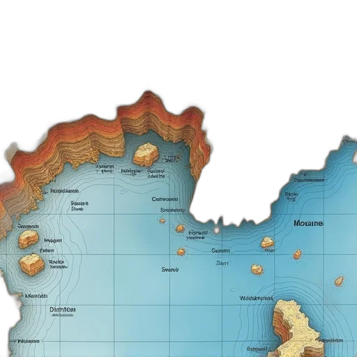 concept art, geologic, map, east transparent PNG cut-out