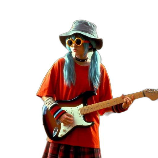hat, jacket, concept art, vaporwave transparent PNG cut-out