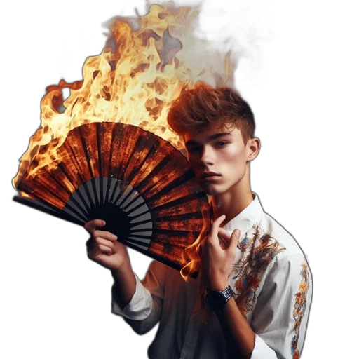 umbrella, dragon, jacket, hat transparent PNG cut-out