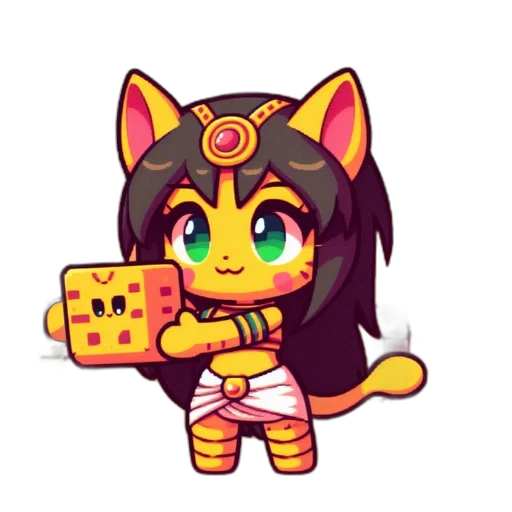 staff, weapon, food, pixel art transparent PNG cut-out