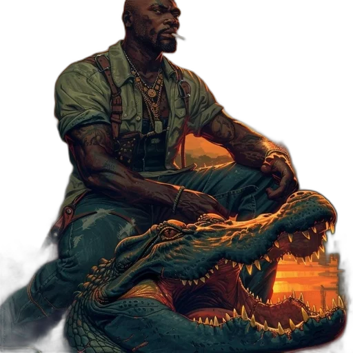 dragon, creature, animal, staff transparent PNG cut-out