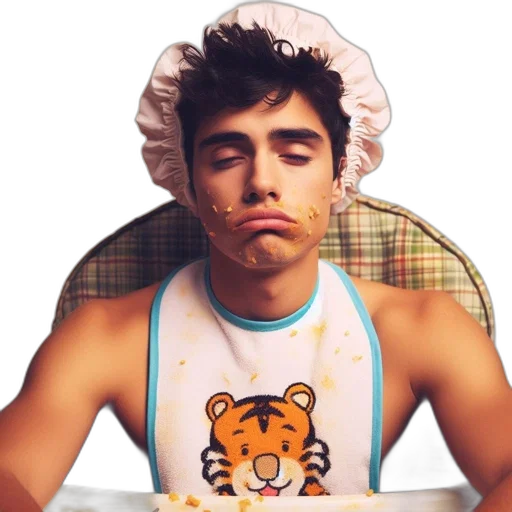 photorealistic, young, man, wears transparent PNG cut-out