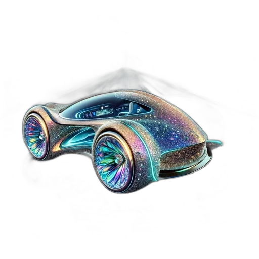 car, jewelry, concept art, 3d render transparent PNG cut-out