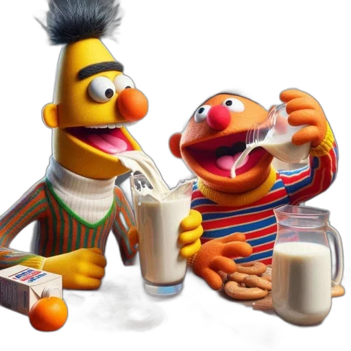 food, concept art, 3d render, bert transparent PNG cut-out