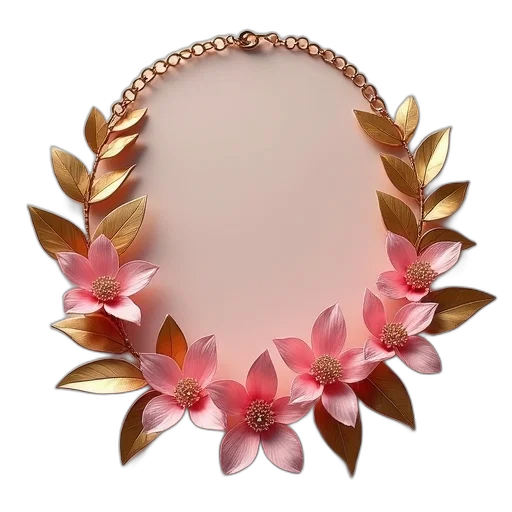 jewelry, crown, flower, photorealistic transparent PNG cut-out