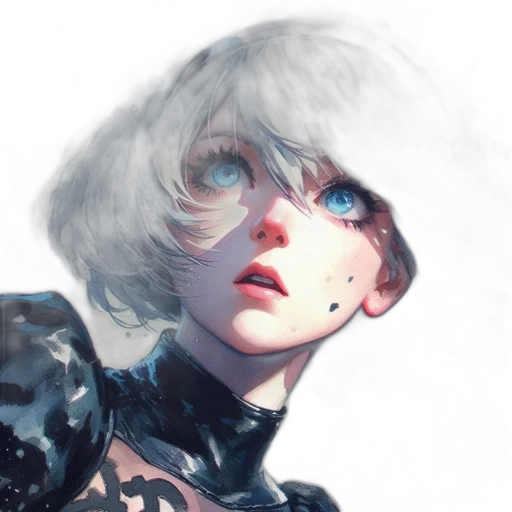 face, robot, mask, hair transparent PNG cut-out