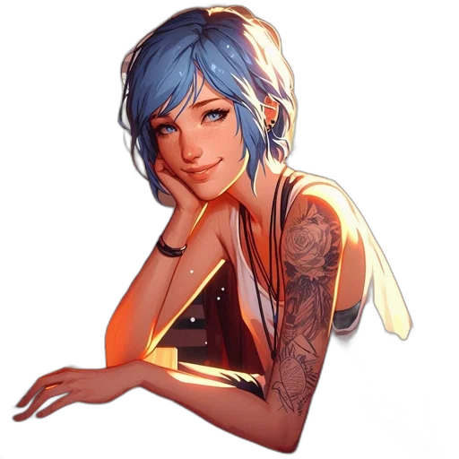 fantasy art, pixel art, concept art, anime transparent PNG cut-out