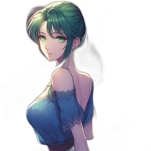 dress, weapon, anime, concept art transparent PNG cut-out