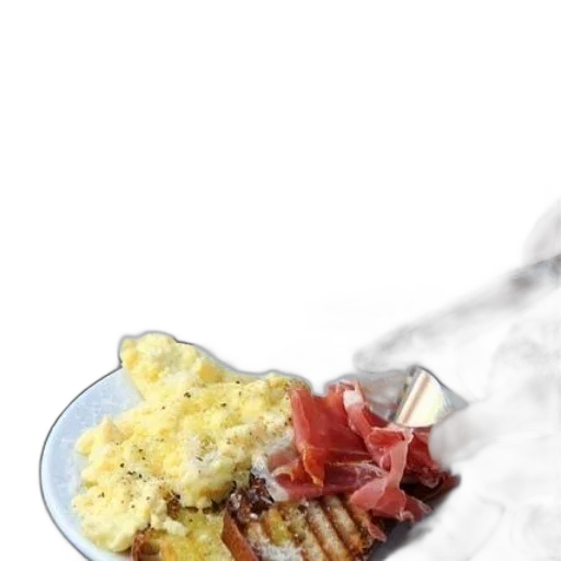 food, photorealistic, 3d render, fog transparent PNG cut-out