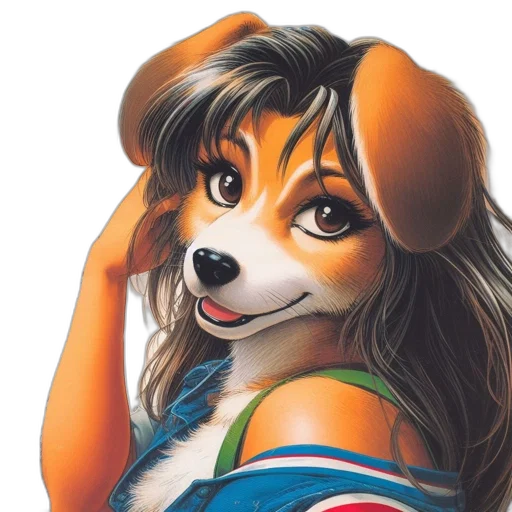 animal, face, jacket, staff transparent PNG cut-out
