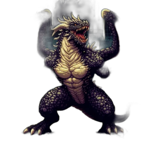 dragon, creature, animal, staff transparent PNG cut-out