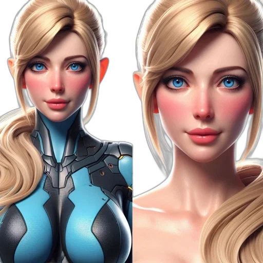 face, concept art, 3d render, fantasy art transparent PNG cut-out