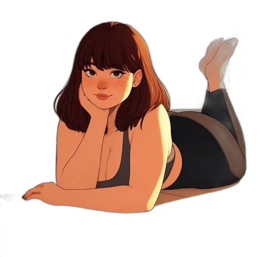 dress, face, creature, hair transparent PNG cut-out
