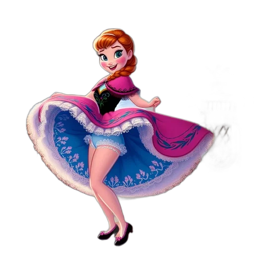dress, crown, staff, jewelry transparent PNG cut-out