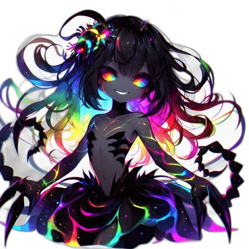creature, dress, staff, mask transparent PNG cut-out