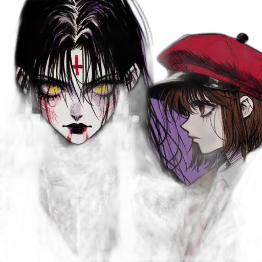 hat, concept art, comic book art, watercolor transparent PNG cut-out