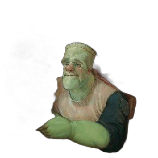 face, creature, staff, mask transparent PNG cut-out
